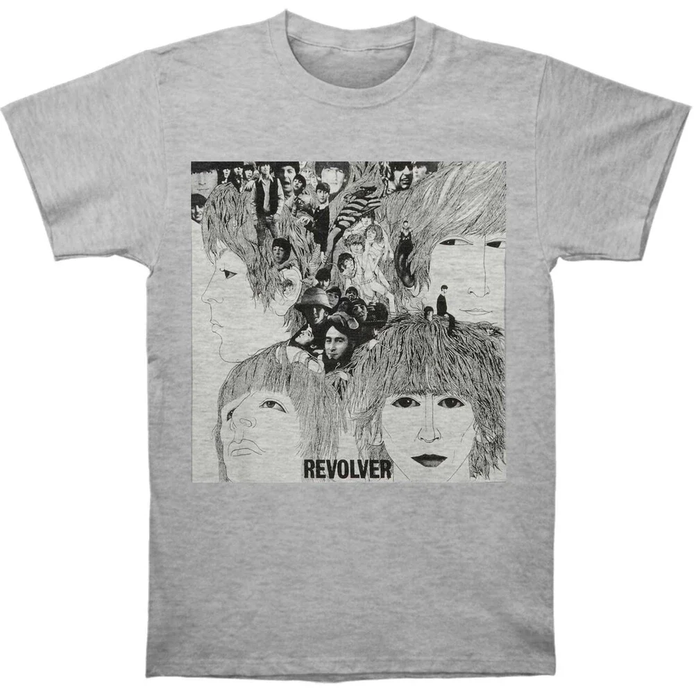 Beatles Men's Revolver T-shirt Grey